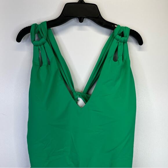 Becca Etc Strappy One Piece swimsuit green verde - 2X - Picture 3 of 13